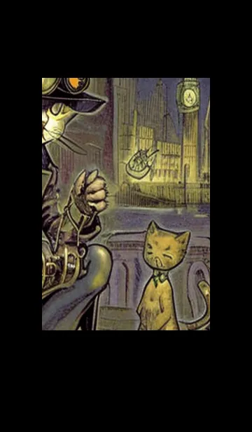 [LINE着せ替え] 猫紳士街#EZ015。の画像1