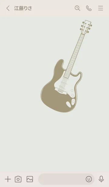 [LINE着せ替え] ELECTRIC GUITAR CLR ミストホワイトの画像2