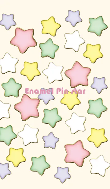[LINE着せ替え] Enamel Pin Candy Star 27の画像1
