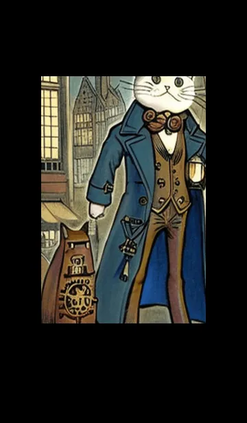 [LINE着せ替え] 猫紳士街#EZ010。の画像1