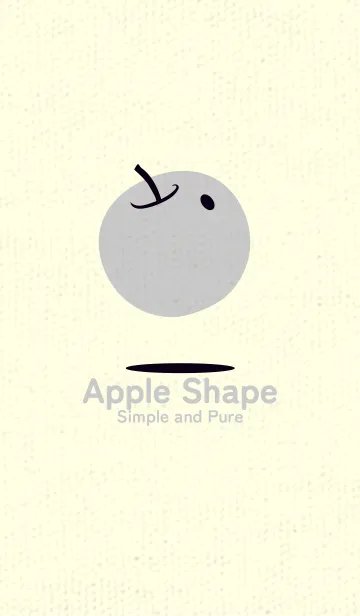 [LINE着せ替え] りんご型のきせかえ 漆黒の画像1