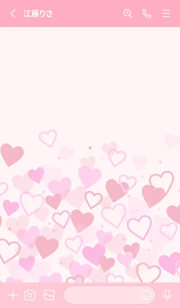 [LINE着せ替え] Many Hearts-PINK 33の画像2