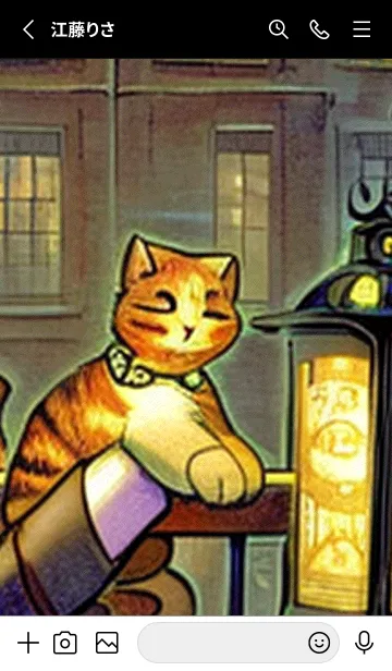 [LINE着せ替え] 猫紳士街_#EaA06。の画像2