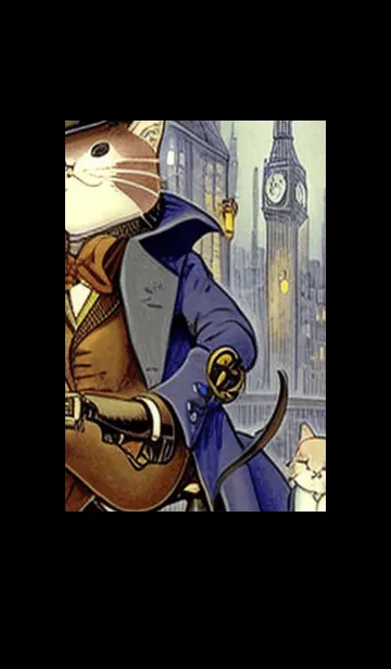 [LINE着せ替え] 猫紳士街_#EaA05。の画像1