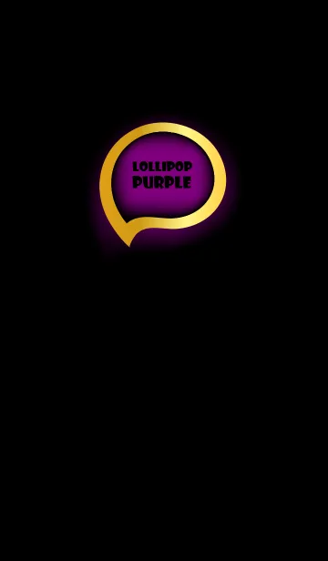 [LINE着せ替え] Lollipop Purple Gold Black Theme (JP)の画像1