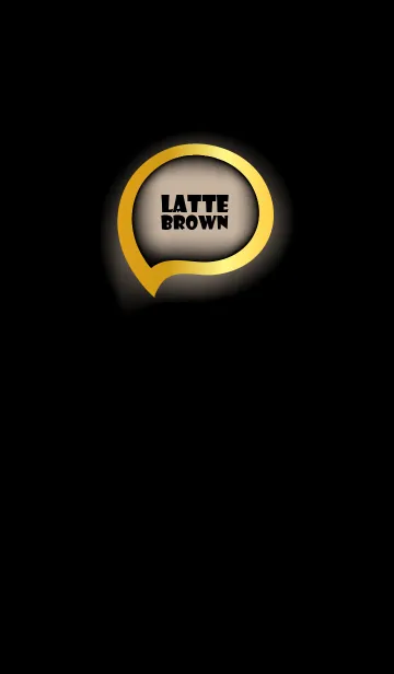 [LINE着せ替え] Latte Brown Gold Black Theme (JP)の画像1