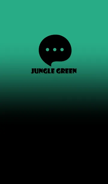 [LINE着せ替え] Black & Jungle Green Theme V4 (JP)の画像1