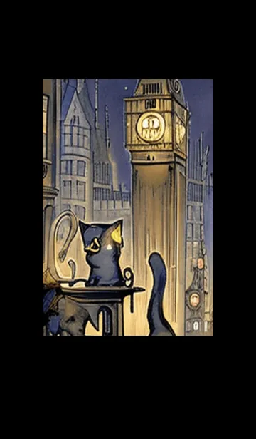 [LINE着せ替え] 猫紳士街_#EaA03。の画像1