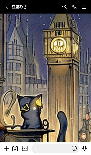 [LINE着せ替え] 猫紳士街_#EaA03。の画像2