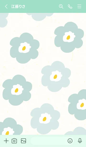 [LINE着せ替え] かわいい 北欧風 お花28の画像2