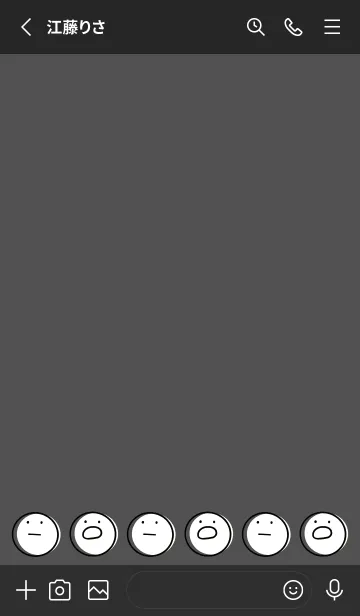 [LINE着せ替え] 黒とピンク : まるの着せ替えの画像2