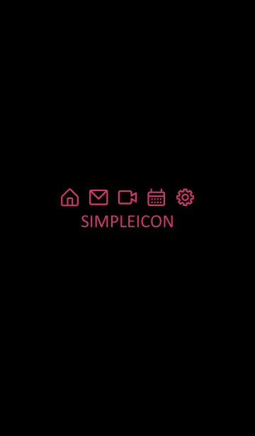 [LINE着せ替え] SIMPLE ICON -BLACK- 53の画像1
