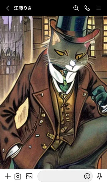 [LINE着せ替え] 猫紳士街_#EaA01。の画像2