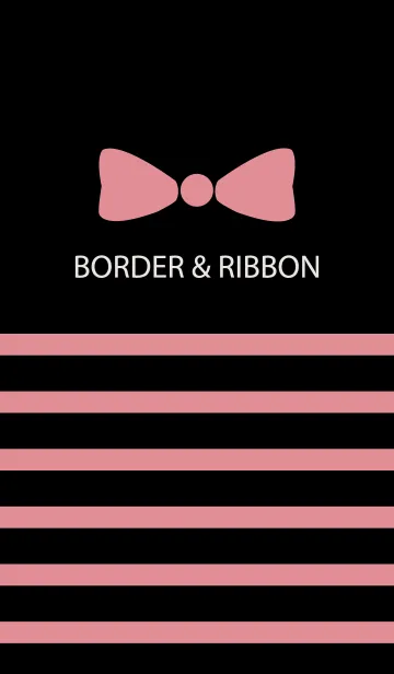 [LINE着せ替え] BORDER & RIBBON -Pink Ribbon 20-の画像1