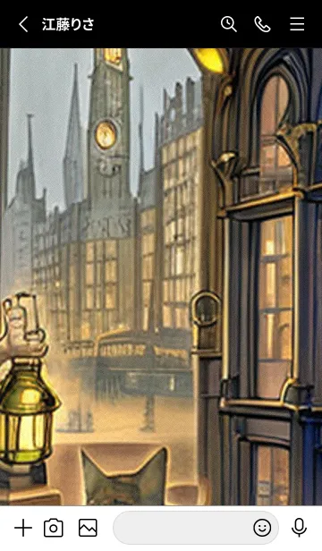 [LINE着せ替え] 猫紳士街_#EZ113。の画像2