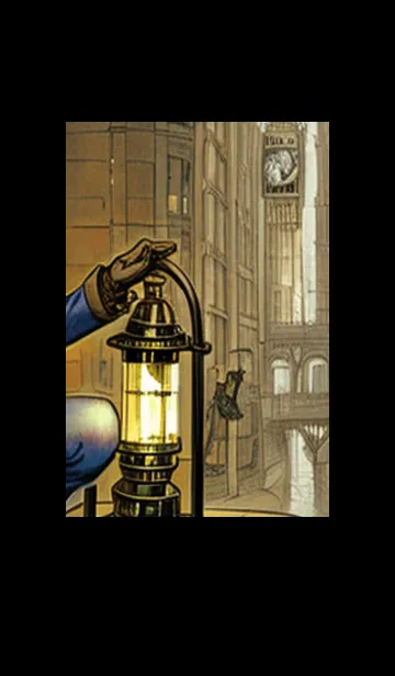 [LINE着せ替え] 猫紳士街_#EZ112。の画像1