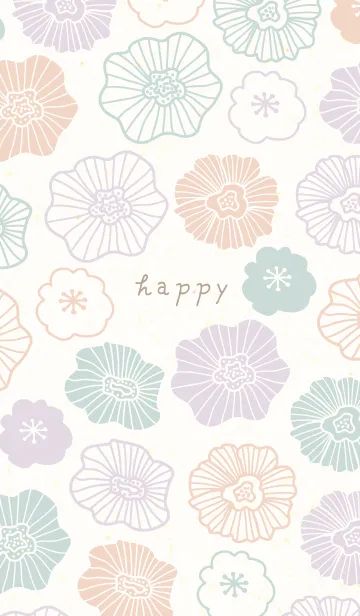 [LINE着せ替え] 北欧風 お花 可愛い18の画像1