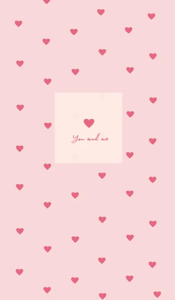 [LINE着せ替え] pattern_heart (cherrypink)の画像1