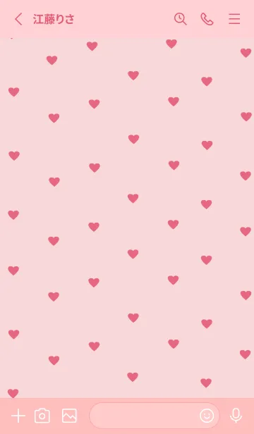 [LINE着せ替え] pattern_heart (cherrypink)の画像2