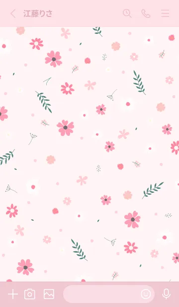 [LINE着せ替え] FLOWER PINK -NATURAL-の画像2