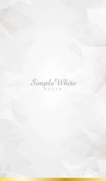 [LINE着せ替え] Simple White - MEKYM- 3の画像1