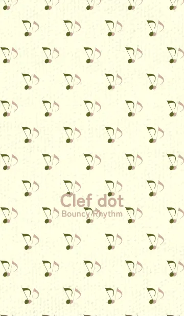 [LINE着せ替え] Clef dot オリーブグリーンの画像1