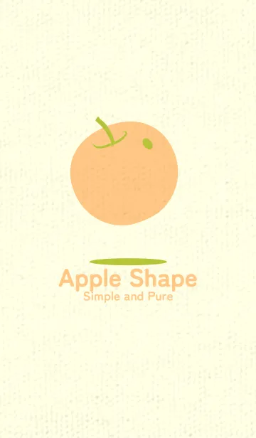 [LINE着せ替え] りんご型のきせかえ シトロンイエローの画像1