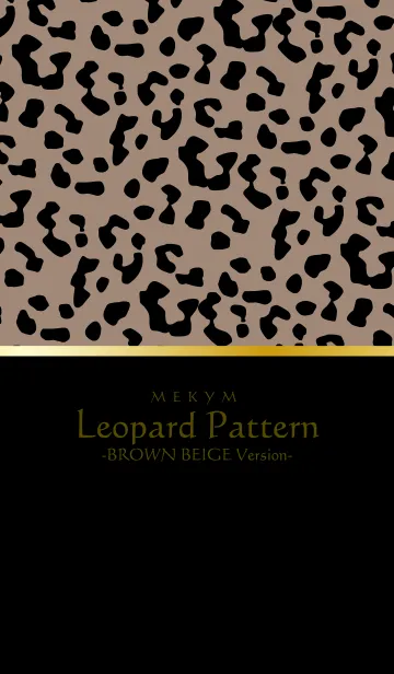 [LINE着せ替え] Leopard Pattern - BROWN BEIGE 12の画像1