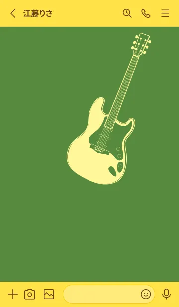 [LINE着せ替え] ELECTRIC GUITAR CLR アイビーグリーンの画像2