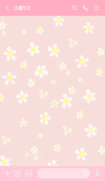 [LINE着せ替え] 白い小花が舞う4の画像2