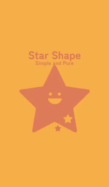 [LINE着せ替え] 星型の着せかえ 柑子色の画像1