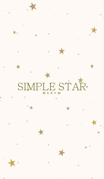 SIMPLE STAR NATURAL YELLOW.MEKYM 18の着せ替えメイン画像