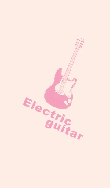 [LINE着せ替え] ELECTRIC GUITAR CLR ベビーピンクの画像1