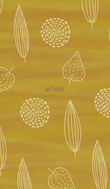 [LINE着せ替え] 水彩 葉っぱ ブラウン16の画像1