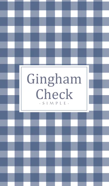 Gingham Check Navy - SIMPLE 9の着せ替えメイン画像