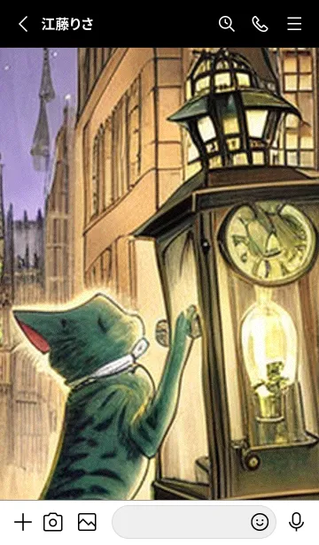 [LINE着せ替え] 猫紳士街_#EaA08。の画像2