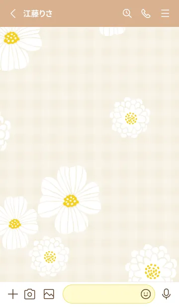 [LINE着せ替え] 白い花 可愛い24の画像2