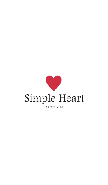 [LINE着せ替え] SIMPLE HEART-LOVE 25の画像1