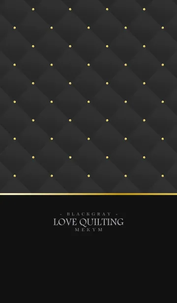 LOVE QUILTING - BLACK GRAY 4の着せ替えメイン画像