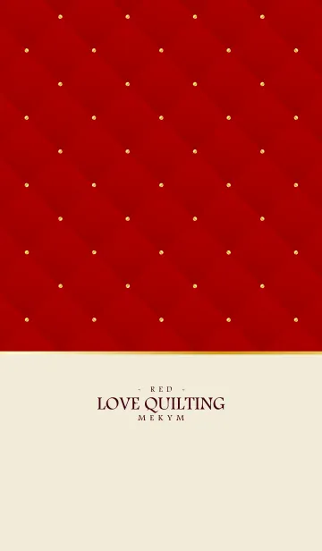 [LINE着せ替え] LOVE QUILTING - RED 4の画像1