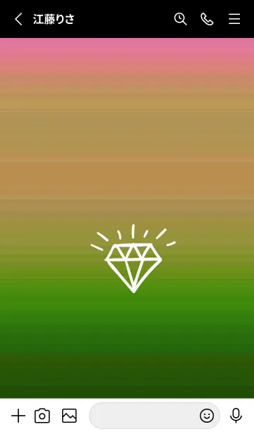 [LINE着せ替え] グラデーション ダイアモンド  249の画像2