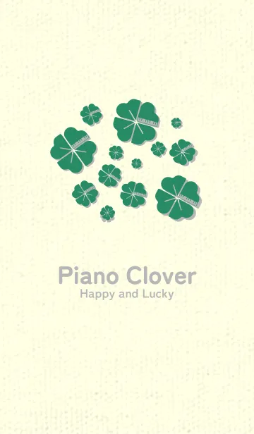 [LINE着せ替え] Piano clover フォレストグリーンの画像1