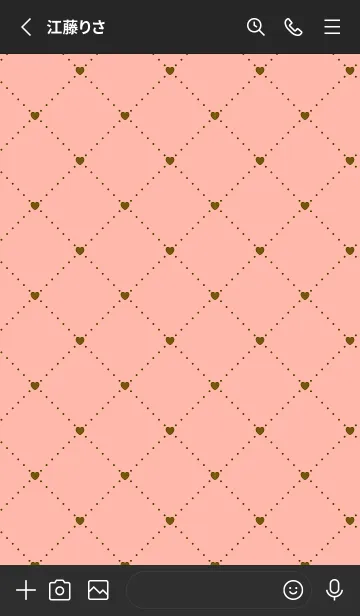 [LINE着せ替え] ハート レース 13の画像2