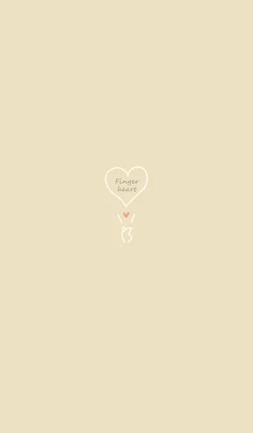 Finger heart2♡yellow14_1の着せ替えメイン画像