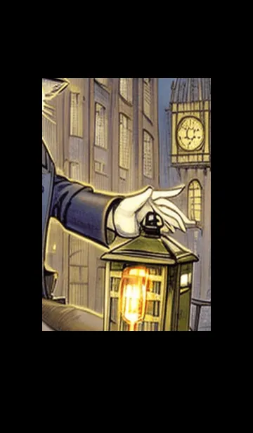 [LINE着せ替え] 猫紳士街_#EaA028。の画像1