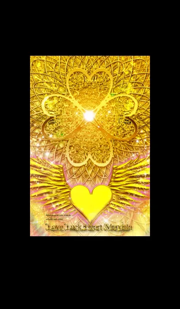 [LINE着せ替え] 恋愛運♡運気上昇ハートGOLD曼荼羅の画像1