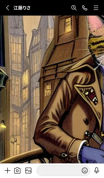 [LINE着せ替え] 猫紳士街_#EaC122。の画像2