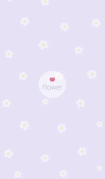 [LINE着せ替え] お花<チューリップ>パープル.の画像1