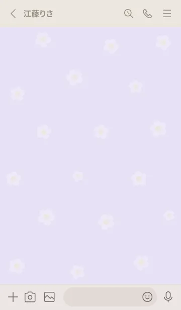 [LINE着せ替え] お花<チューリップ>パープル.の画像2