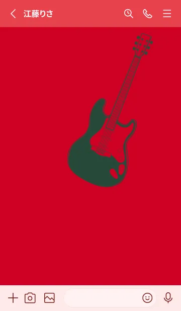 [LINE着せ替え] ELECTRIC GUITAR CLR チェリーレッドの画像2